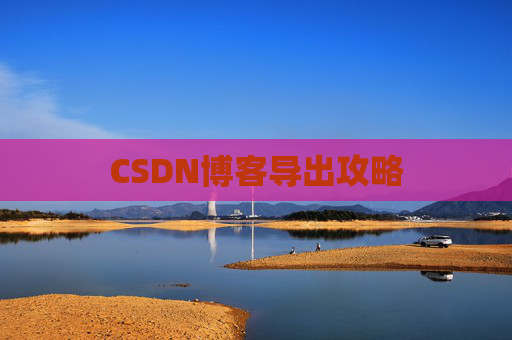 CSDN博客导出攻略